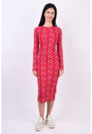 Rochie Jjxx Jxforest Str Aop Rib Cerise